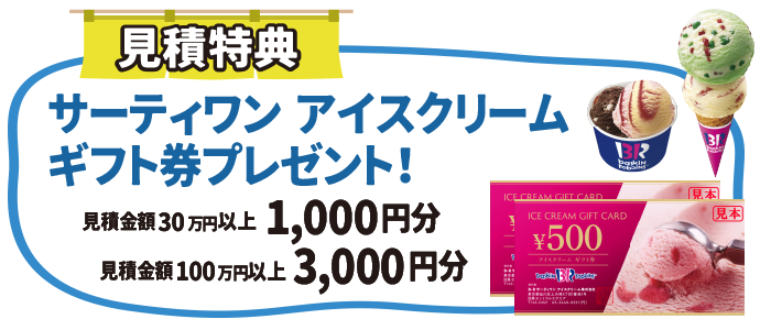 サーティワン アイスクリームギフト券プレゼント