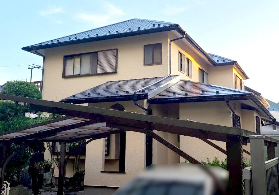 野田市瀬戸 T様邸　モルタル外壁塗装／スレート瓦屋根塗装