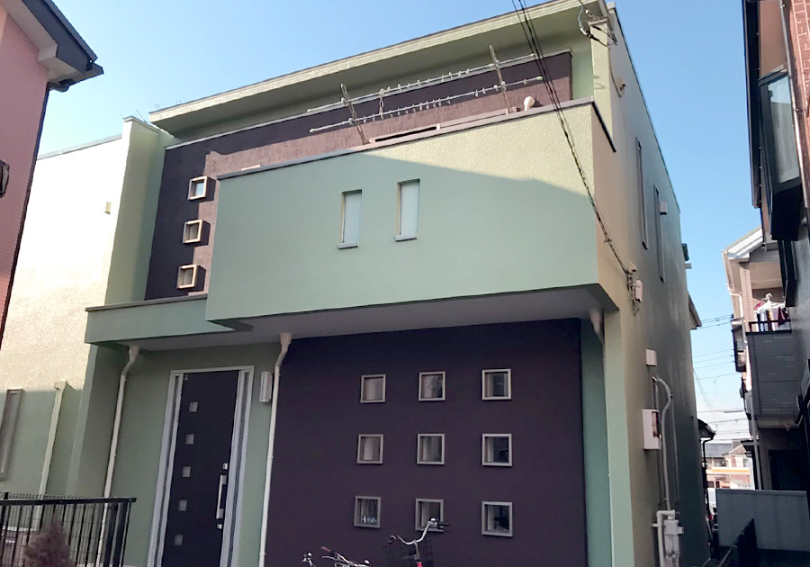 松戸市大金平 G様邸 モルタル外壁塗装/金属系屋根塗装
